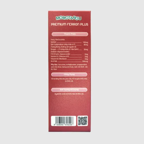 Siro Momotarou Premium Ferron Plus | Bổ máu, Bổ sung sắt và Vitamin cho trẻ nhỏ - 200ML
