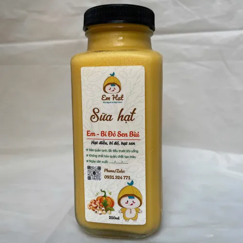 Sữa hạt bí đỏ mix – Em Bí Đỏ Sen Bùi