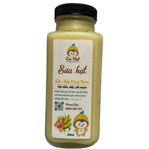 Sữa hạt bắp “Em Hạt” – Em Bắp Vàng Thơm
