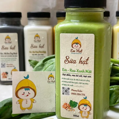 Sữa hạt rau má – Sữa rau má mix hạt "EM HẠT"