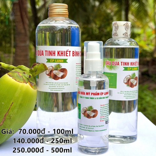 Tinh Dầu Dừa Ép Lạnh – Thanh Bình (100ml & 500ml)