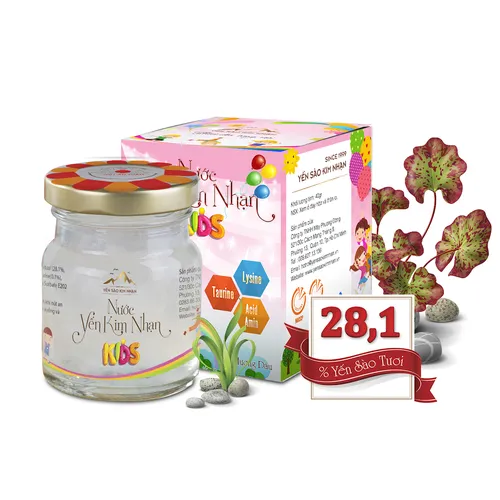 Yến Sào Chưng Kim Nhạn KIDS DÂU cho trẻ - Hũ 40g