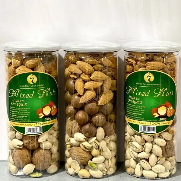 MIXED NUTS 4 HẠT CÒN VỎ | ĂN VẶT DINH DƯỠNG