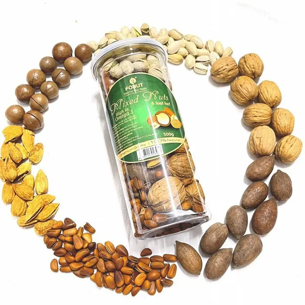 MIXED NUTS 6 HẠT CÒN VỎ | ĂN VẶT DINH DƯỠNG