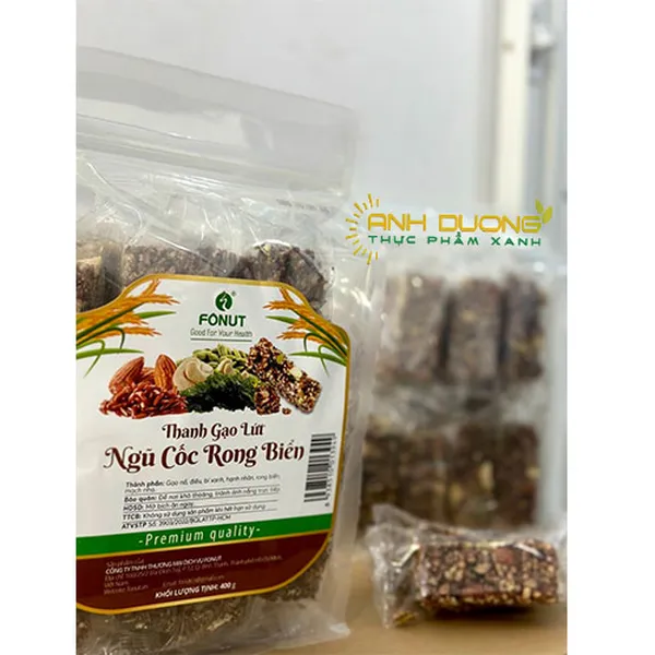 THANH GẠO LỨT NGŨ CỐC RONG BIỂN - 400G 