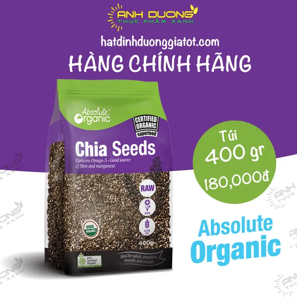 HẠT CHIA ÚC ORGANIC - 400GR