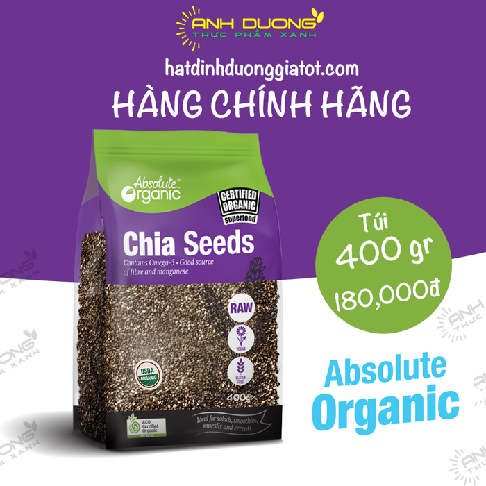 HẠT CHIA ÚC ORGANIC - 400GR