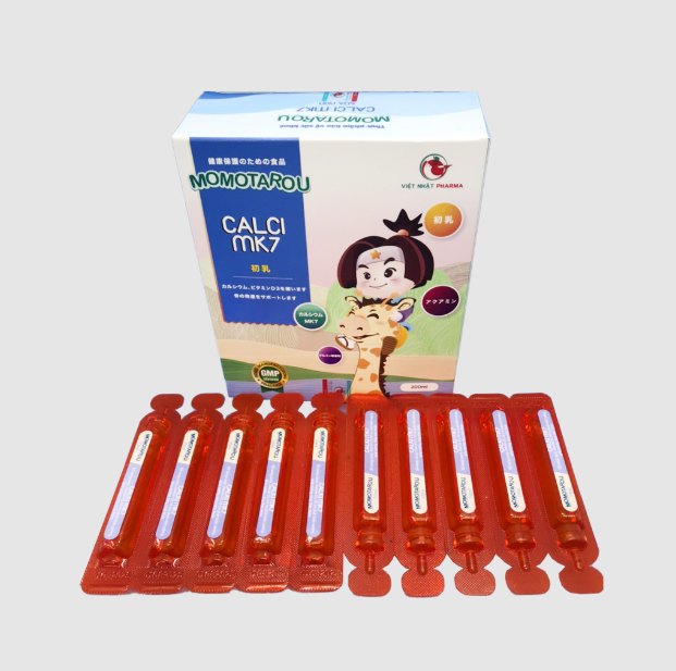 Siro Momotarou Calci MK7 Sữa non | Bổ sung canxi cho trẻ -200ML
