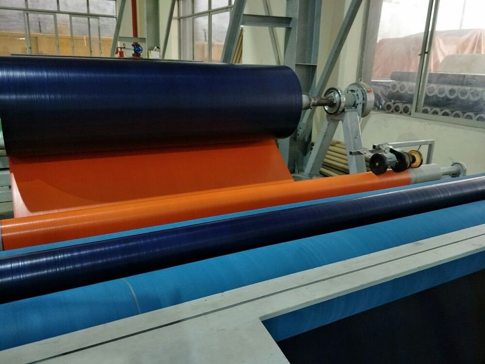 Bạt nhựa xanh cam khổ 6m (33kg) Bách Đặc Lợi - Hình ảnh 1
