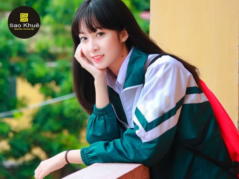 may áo khoác đồng phục