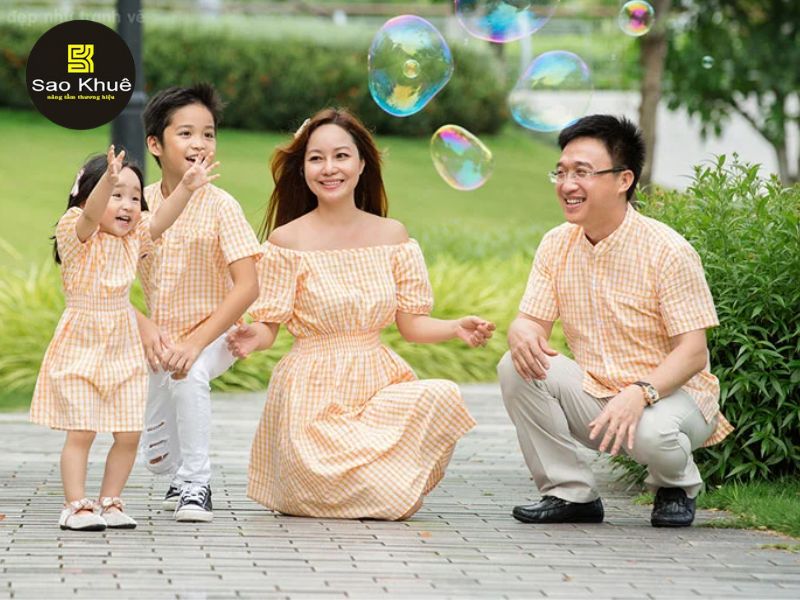 may đồng phục gia đình giá rẻ