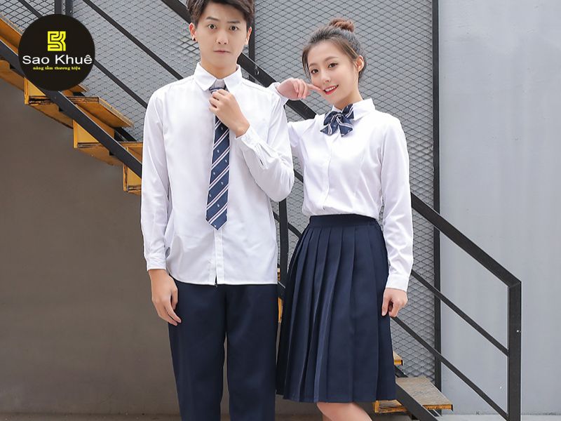 Áo sơ mi đồng phục học sinh cấp 3