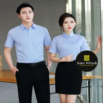 Áo sơ mi văn phòng tay ngắn