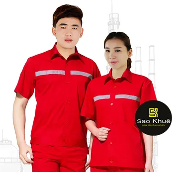 Quần áo bảo hộ lao động màu đỏ