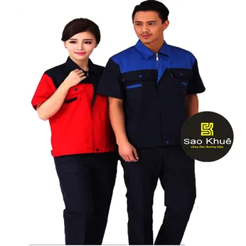 Quần áo bảo hộ lao động màu đỏ