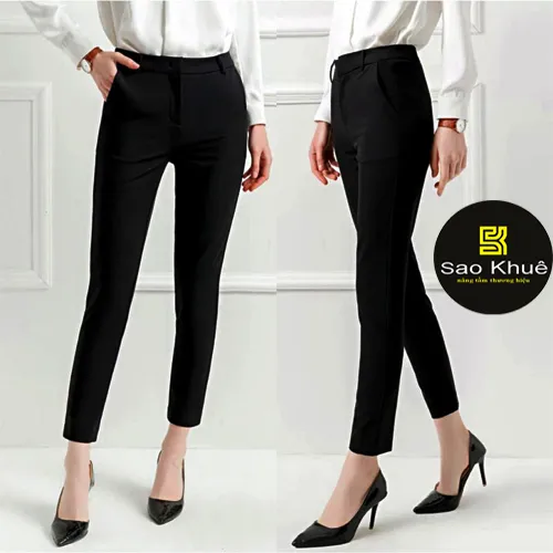 Quần tây nữ màu đen