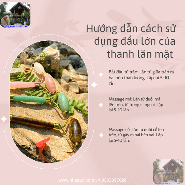 Mỗi một đầu thanh lăn massage đều có công dụng riêng Mỗi một đầu thanh lăn massage đều có công dụng riêng