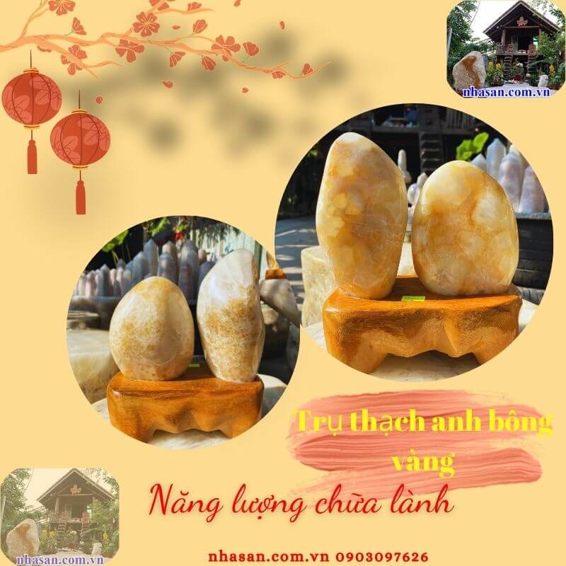 Đá thạch anh bông vàng có nguồn gốc tại Việt Nam Đá thạch anh bông vàng có nguồn gốc tại Việt Nam