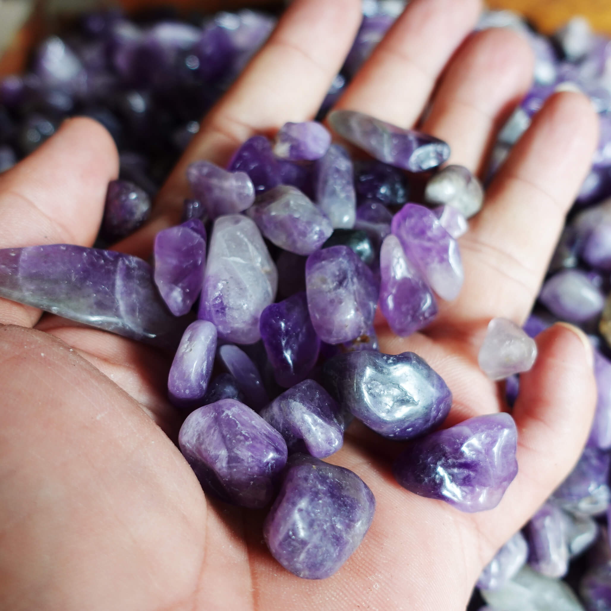 Đá thạch anh vụn tím