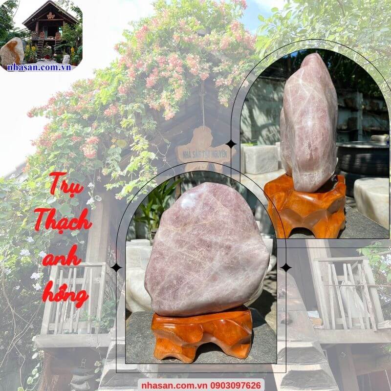 Trụ đá thạch anh hồng năng lượng cao trấn trạch nhà ở, văn phòng, công ty Trụ đá thạch anh hồng năng lượng cao trấn trạch nhà ở, văn phòng, công ty