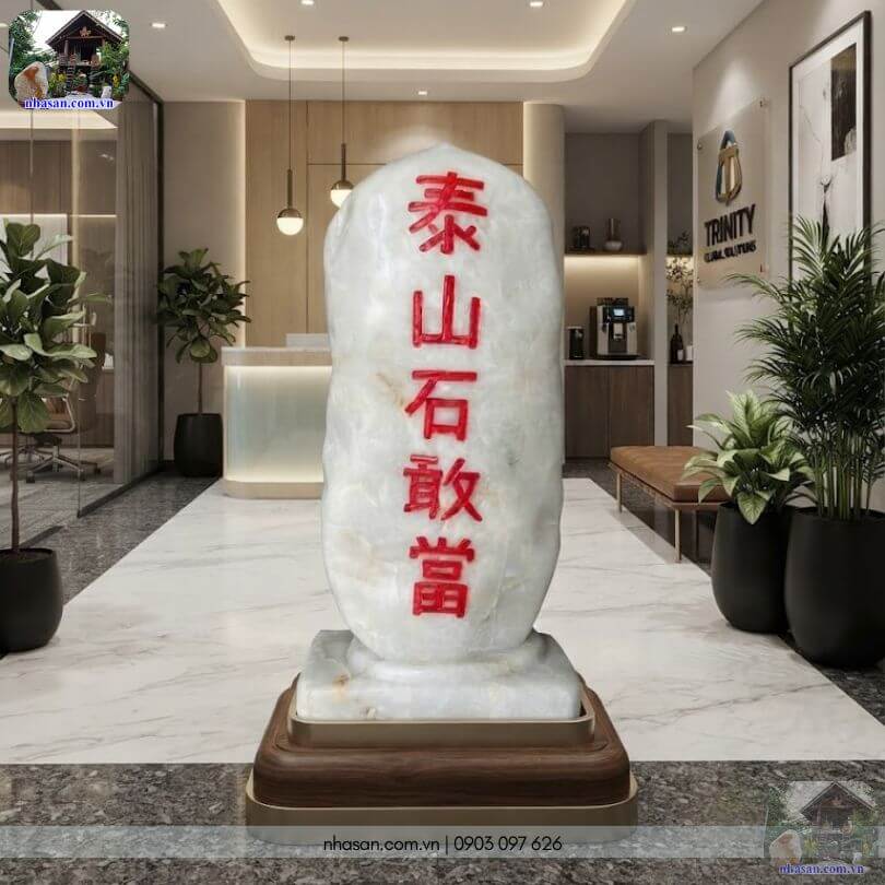 Đặt Trụ Thái Sơn Thạch Cẩm Đương tại công ty Đặt Trụ Thái Sơn Thạch Cẩm Đương tại công ty