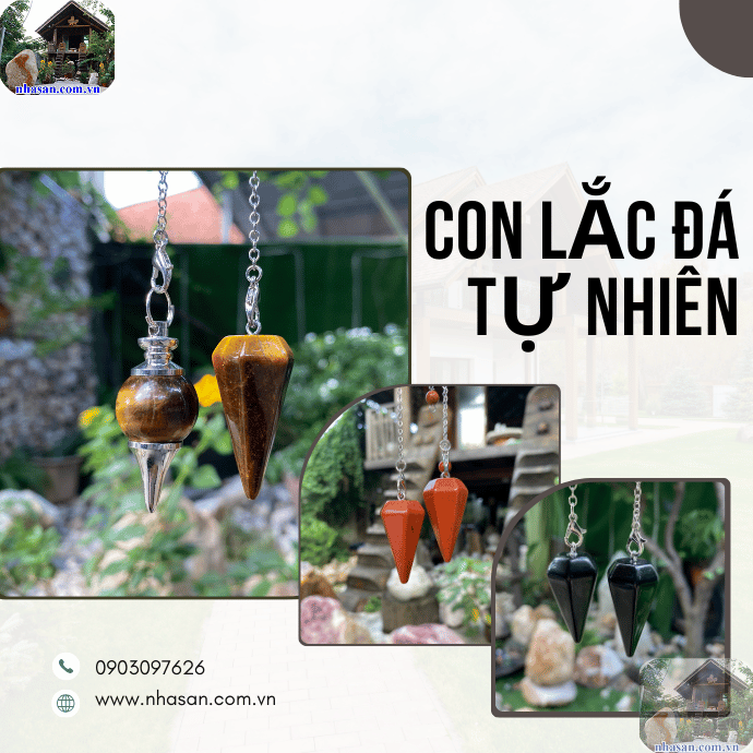 Con lắc cảm xạ chế tác từ đá quý tự nhiên Con lắc cảm xạ chế tác từ đá quý tự nhiên