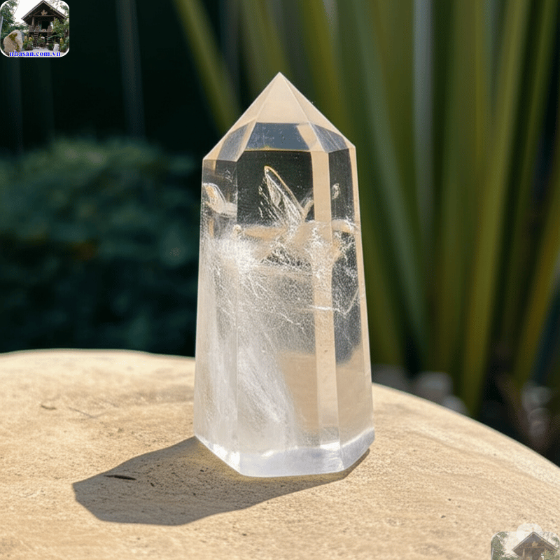 Sự tinh khiết gần như tuyệt đối của nó cho phép ánh sáng đi qua, tạo nên vẻ ngoài trong suốt Sự tinh khiết gần như tuyệt đối của nó cho phép ánh sáng đi qua, tạo nên vẻ ngoài trong suốt