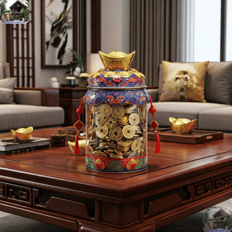 Đặt bộ 5 đồng xu trên bàn làm việc giúp công việc thêm phần thuận lợi, thăng tiến Đặt bộ 5 đồng xu trên bàn làm việc giúp công việc thêm phần thuận lợi, thăng tiến