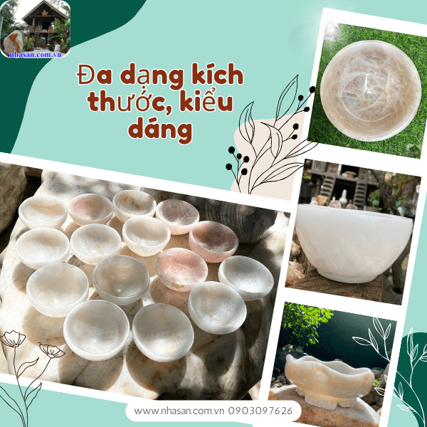 Gia chủ nên ưu tiên lựa chọn bát được chế tác từ đá thạch anh Gia chủ nên ưu tiên lựa chọn bát được chế tác từ đá thạch anh