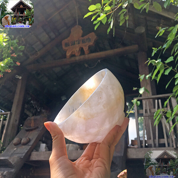 Bát nước minh đường tụ thủy, bát thả hoa đá thạch anh Bát nước minh đường tụ thủy, bát thả hoa đá thạch anh