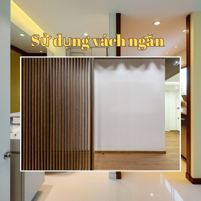 Vách ngăn sẽ ngăn chặn luồng khí uế từ nhà vệ sinh xâm nhập vào bếp Vách ngăn sẽ ngăn chặn luồng khí uế từ nhà vệ sinh xâm nhập vào bếp