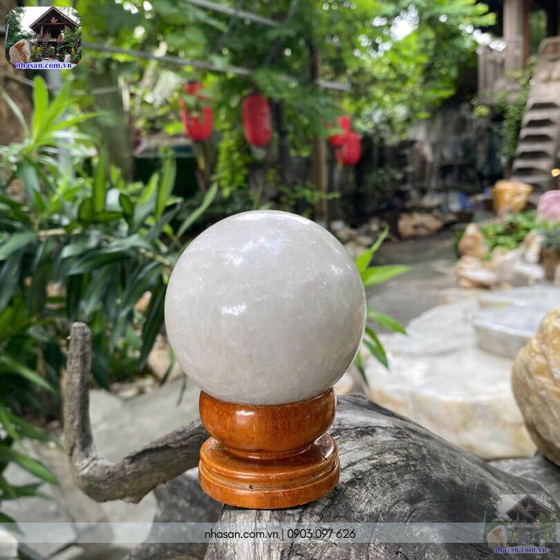 Bi cầu thạch anh trắng tự nhiên năng lượng trưng bày bàn làm việc nhỏ Bi cầu thạch anh trắng tự nhiên năng lượng trưng bày bàn làm việc nhỏ