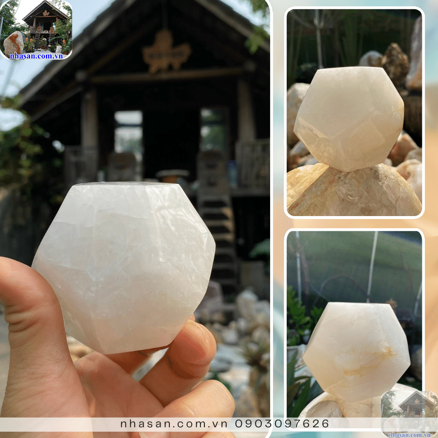 Đặt bi giác 12 mặt thạch anh trắng đúng vị trí giúp phát huy tốt năng lượng Đặt bi giác 12 mặt thạch anh trắng đúng vị trí giúp phát huy tốt năng lượng