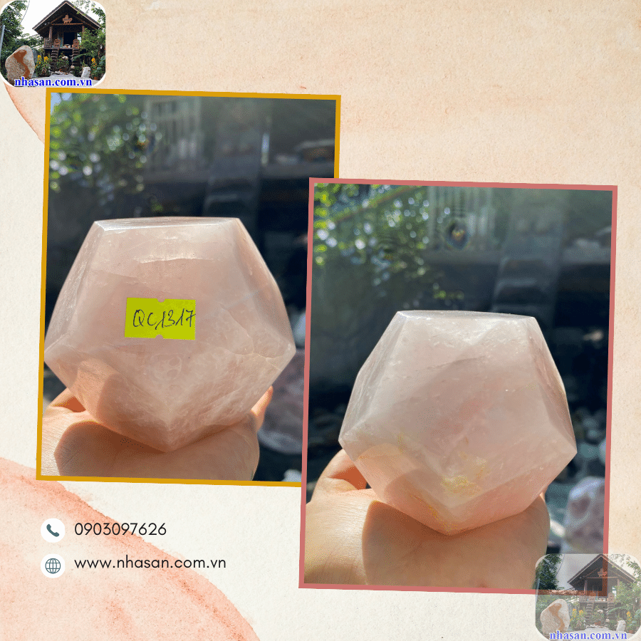 Thạch anh hồng được biết đến với khả năng cân bằng năng lượng không gian sống Thạch anh hồng được biết đến với khả năng cân bằng năng lượng không gian sống