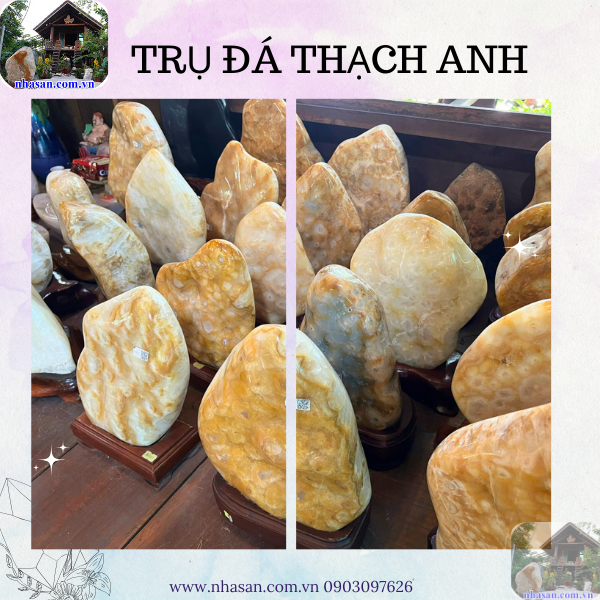 Trụ đá thạch anh bông vàng - Biểu tượng của tài lộc và thịnh vượng Trụ đá thạch anh bông vàng - Biểu tượng của tài lộc và thịnh vượng