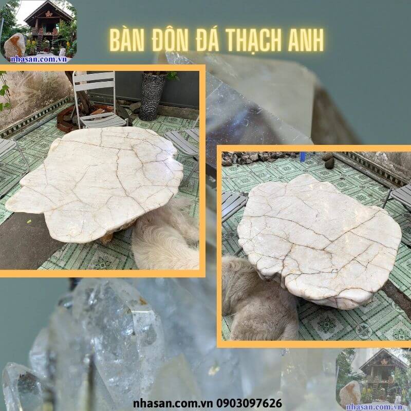 Nhà Sàn Tây Nguyên cung cấp bàn đôn đá thạch anh tự nhiên Nhà Sàn Tây Nguyên cung cấp bàn đôn đá thạch anh tự nhiên