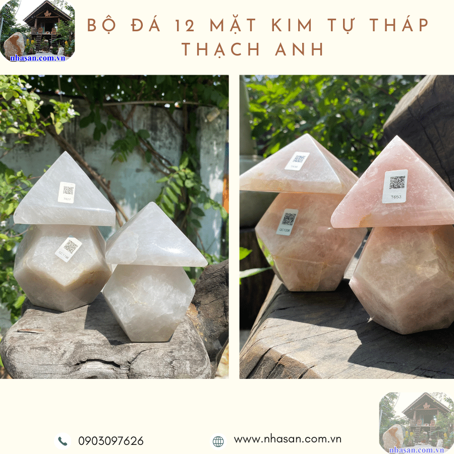 Đá 12 mặt kim tự tháp thạch anh giúp cân bằng năng lượng hiệu quả Đá 12 mặt kim tự tháp thạch anh giúp cân bằng năng lượng hiệu quả