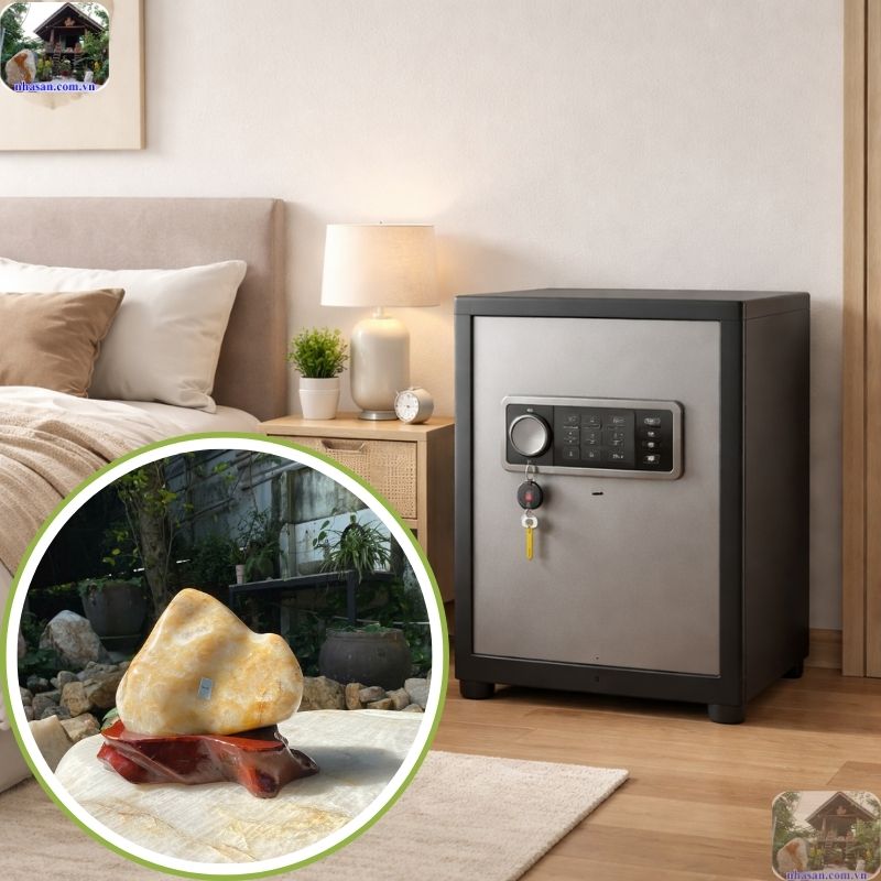 Đá phong thủy hợp mệnh đặt trong két sắt để chiêu tài, dẫn lộc Đá phong thủy hợp mệnh đặt trong két sắt để chiêu tài, dẫn lộc