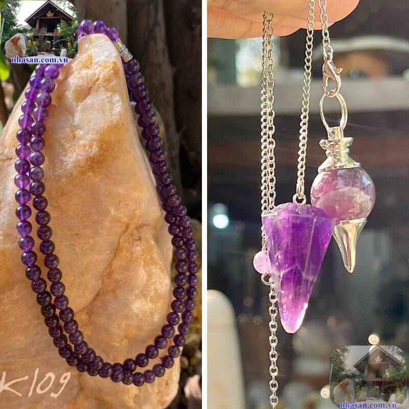 Thạch anh tím được cho là có thể giúp giảm căng thẳng, lo lắng Thạch anh tím được cho là có thể giúp giảm căng thẳng, lo lắng