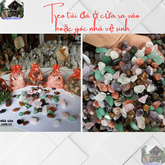Túi đá ngũ sắc treo, đặt tại nhà vệ sinh Túi đá ngũ sắc treo, đặt tại nhà vệ sinh