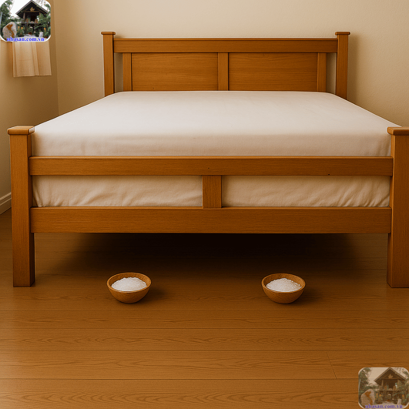 Hóa giải âm khí tại phòng ngủ bằng mẹo đặt bát muối dưới gầm giường Hóa giải âm khí tại phòng ngủ bằng mẹo đặt bát muối dưới gầm giường