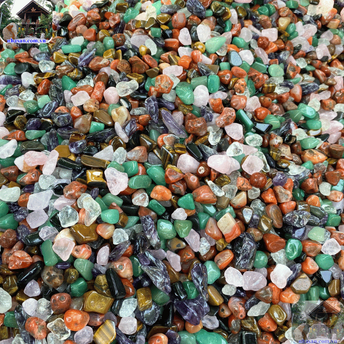 Đá ngũ sắc tự nhiên sử dụng để rải nhà vệ sinh Đá ngũ sắc tự nhiên sử dụng để rải nhà vệ sinh