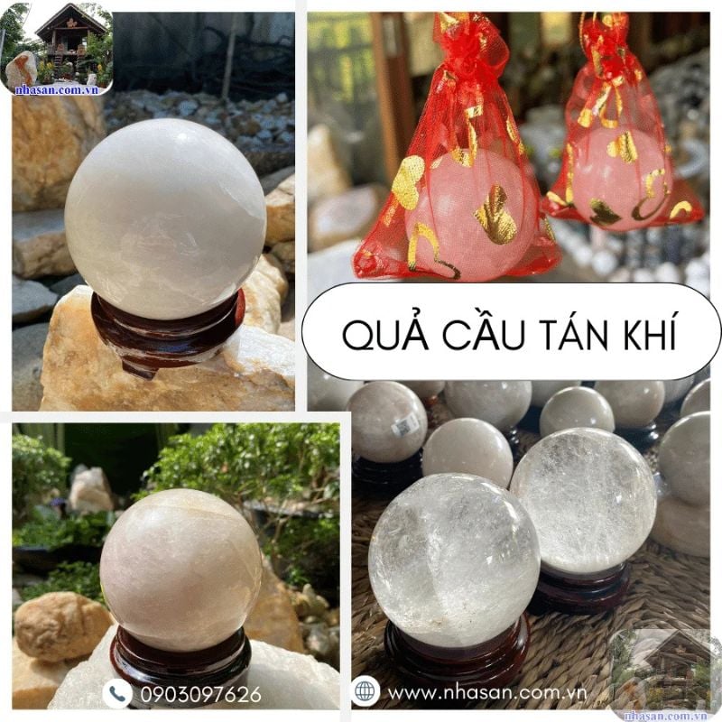 Quả cầu tán khí là một vật phẩm phong thủy có hình dạng hình cầu Quả cầu tán khí là một vật phẩm phong thủy có hình dạng hình cầu