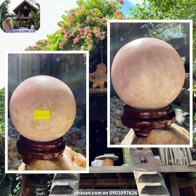 Cầu thạch anh hồng có thể được đặt ở nhiều vị trí khác nhau trong nhà hoặc văn phòng Cầu thạch anh hồng có thể được đặt ở nhiều vị trí khác nhau trong nhà hoặc văn phòng