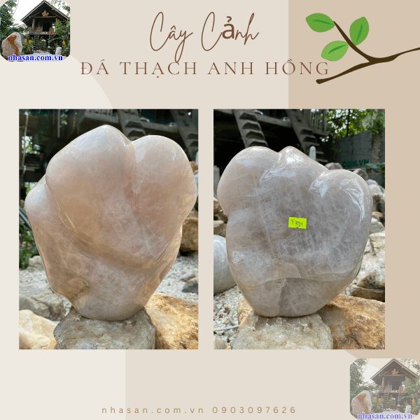 Thạch anh hồng thu hút vận may, tài lộc Thạch anh hồng thu hút vận may, tài lộc