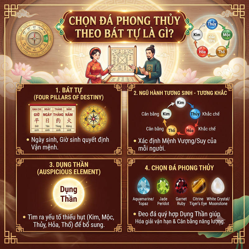 Chọn đá phong thủy theo Bát Tự chính là việc 'bắt đúng bệnh' trước khi 'kê đơn thuốc' Chọn đá phong thủy theo Bát Tự chính là việc 'bắt đúng bệnh' trước khi 'kê đơn thuốc'
