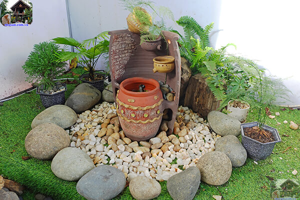 Mẫu chum nước tiểu cảnh đá phong thủy TC30 Mẫu chum nước tiểu cảnh đá phong thủy TC30