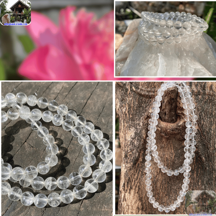 Chuỗi thạch anh trắng là món trang sức mang đến nhiều lợi ích Chuỗi thạch anh trắng là món trang sức mang đến nhiều lợi ích