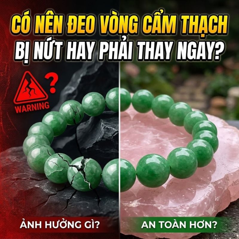 Có nên tiếp tục đeo nếu vòng chỉ nứt nhẹ? Có nên tiếp tục đeo nếu vòng chỉ nứt nhẹ?
