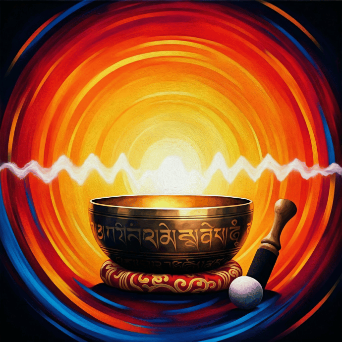 Âm thanh của bát xoay Tây Tạng cũng giúp mở luân xa Âm thanh của bát xoay Tây Tạng cũng giúp mở luân xa